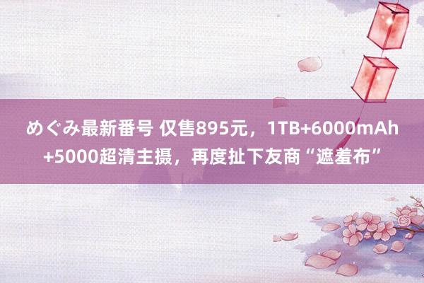 めぐみ最新番号 仅售895元，1TB+6000mAh+5000超清主摄，再度扯下友商“遮羞布”