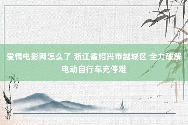 爱情电影网怎么了 浙江省绍兴市越城区 全力破解电动自行车充停难