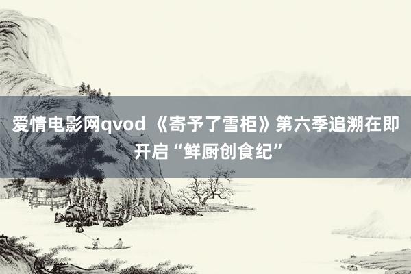 爱情电影网qvod 《寄予了雪柜》第六季追溯在即 开启“鲜厨创食纪”